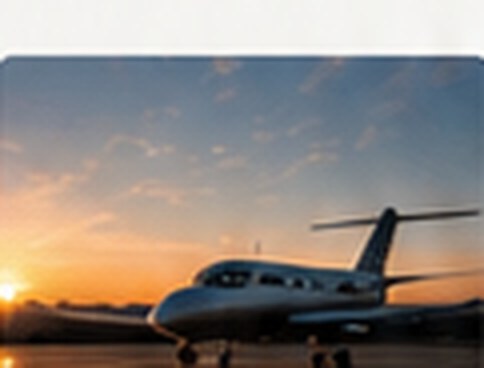 Light private jet on the tarmac